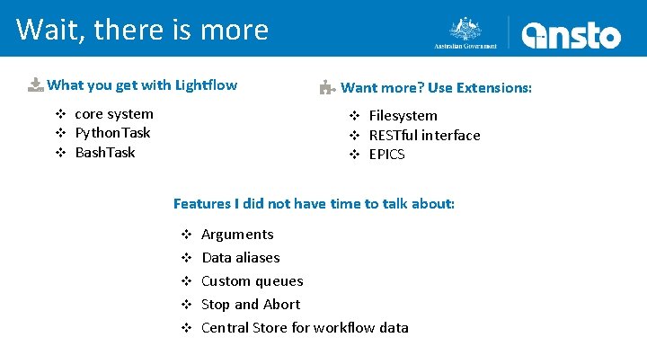 Wait, there is more What you get with Lightflow v v v core system