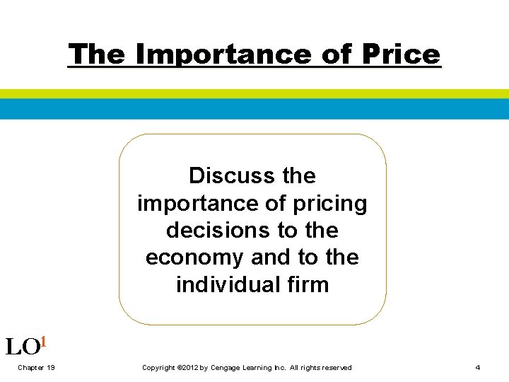 The Importance of Price Discuss the importance of pricing decisions to the economy and