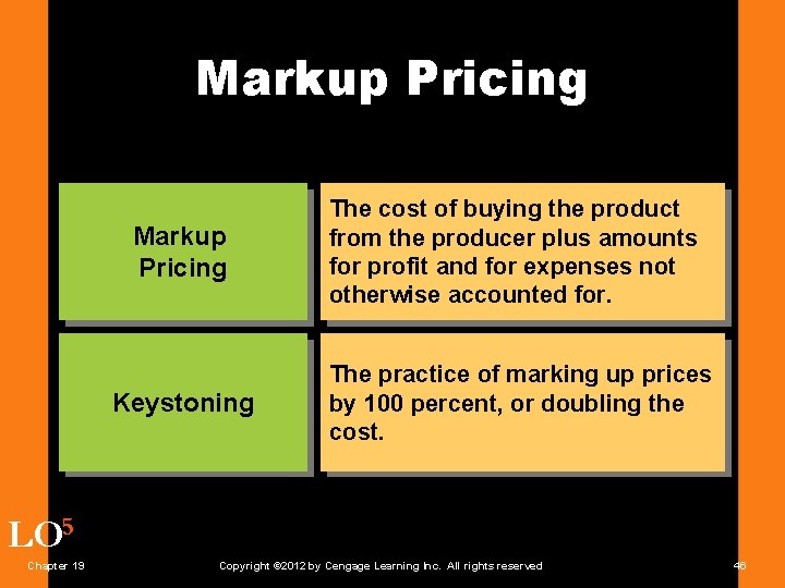 Markup Pricing Keystoning The cost of buying the product from the producer plus amounts