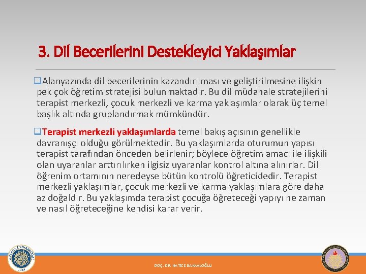 3. Dil Becerilerini Destekleyici Yaklaşımlar q. Alanyazında dil becerilerinin kazandırılması ve geliştirilmesine ilişkin pek