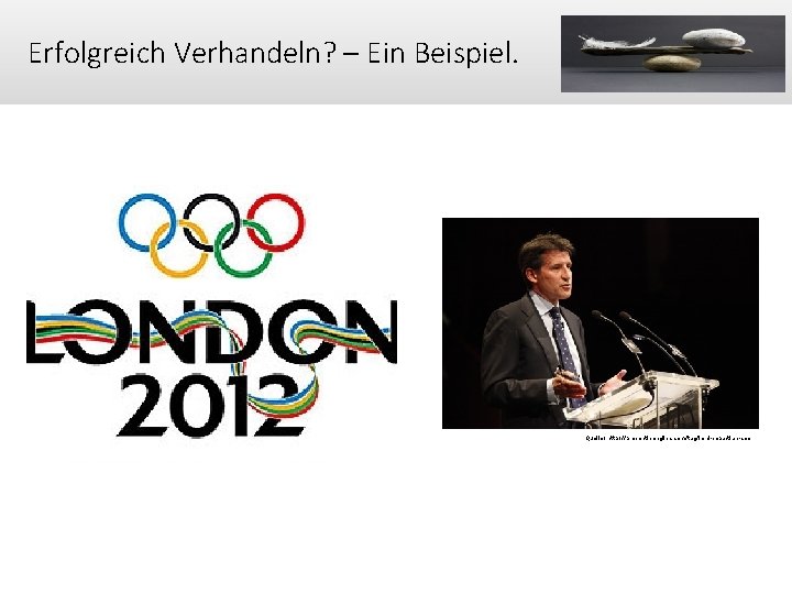 Erfolgreich Verhandeln? – Ein Beispiel. Quelle: http: //presentinenglish. com/tag/lord-sebastian-coe 