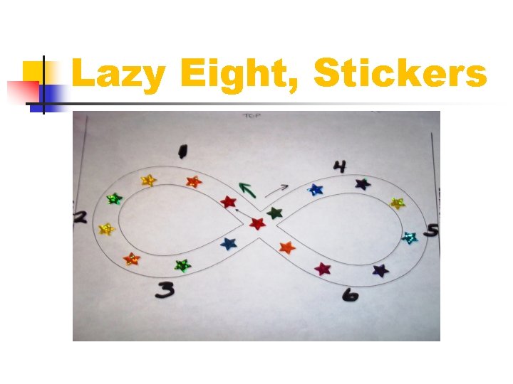 Lazy Eight, Stickers 