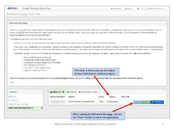 The Inbox is where you see the status of your individual or multiple projects.