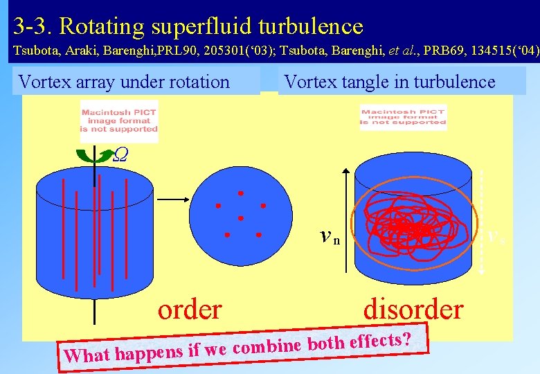 3 -3. Rotating superfluid turbulence Tsubota, Araki, Barenghi, PRL 90, 205301(‘ 03); Tsubota, Barenghi, 3 -3. Rotating superfluid turbulence Tsubota, Araki, Barenghi, PRL 90, 205301(‘ 03); Tsubota, Barenghi,