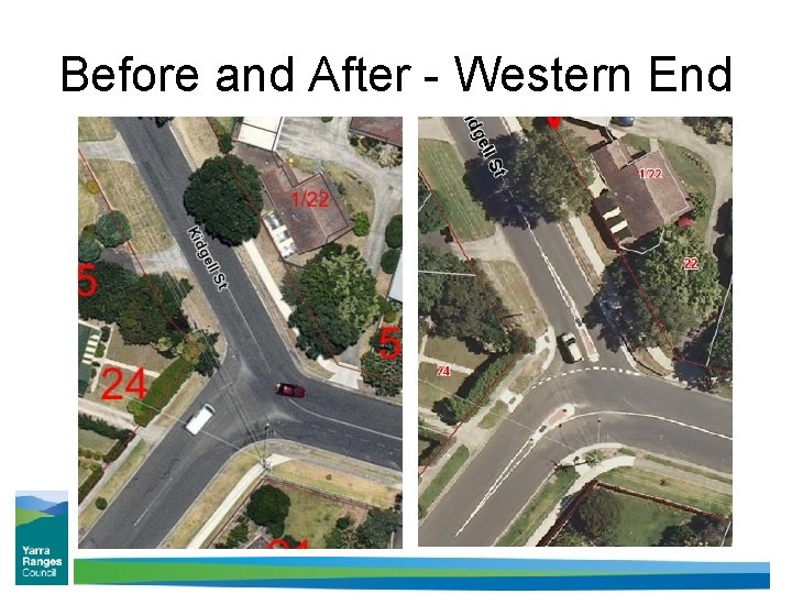 Before and After - Western End 