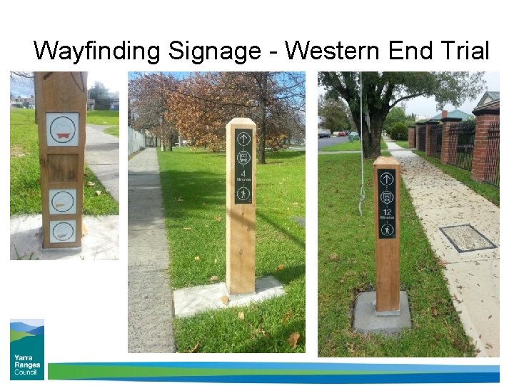 Wayfinding Signage - Western End Trial 