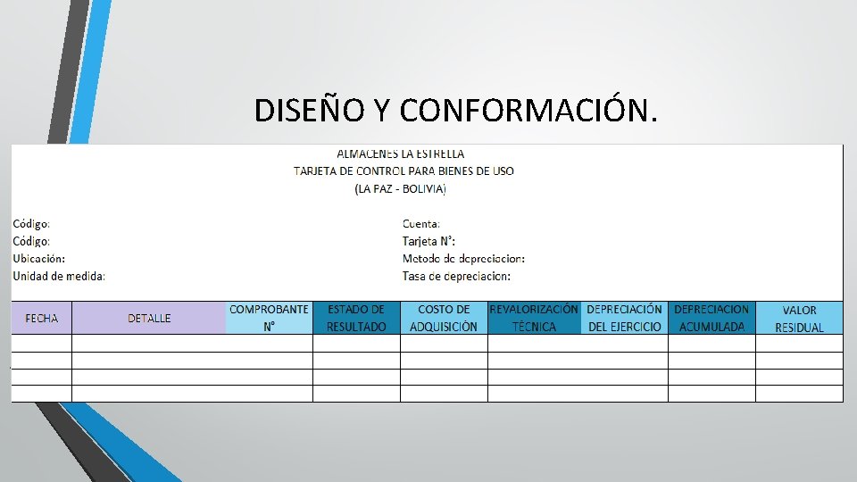 DISEÑO Y CONFORMACIÓN. 