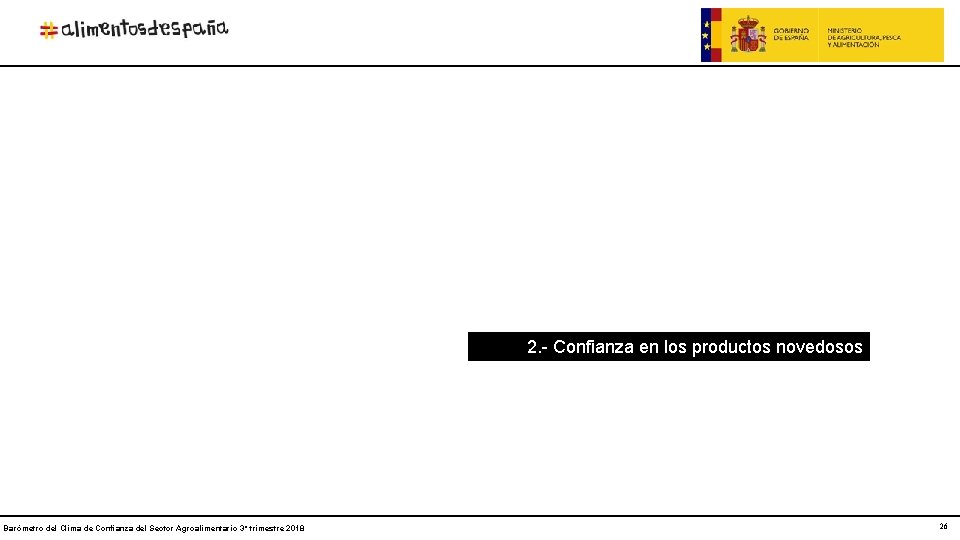 2. - Confianza en los productos novedosos Barómetro del Clima de Confianza del Sector