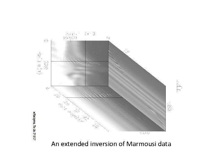 An extended inversion of Marmousi data 