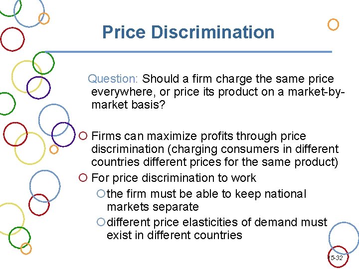 Price Discrimination Question: Should a firm charge the same price everywhere, or price its