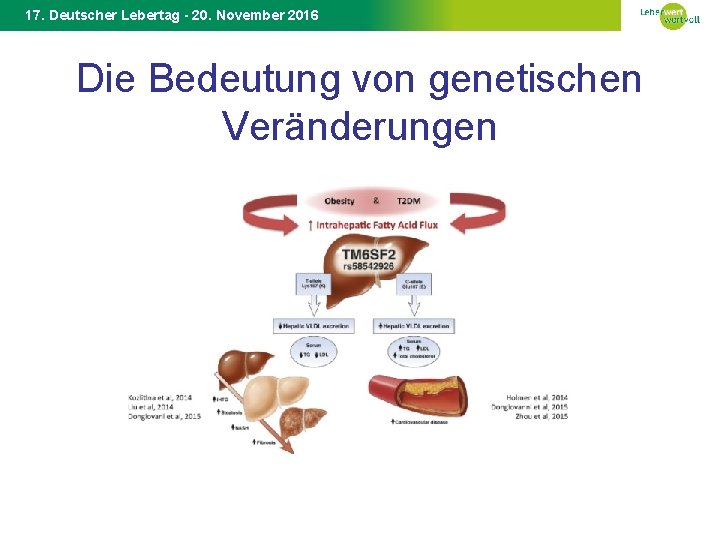 17. Deutscher Lebertag - 20. November 2016 Die Bedeutung von genetischen Veränderungen 