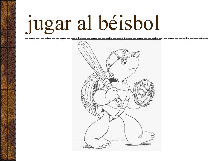 jugar al béisbol 