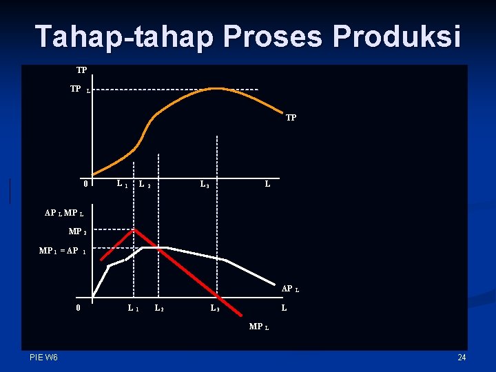 Tahap-tahap Proses Produksi TP TP L Tahap III Tahap I 0 AP L MP