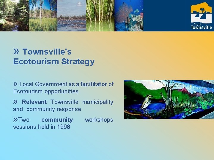 » Townsville’s Ecotourism Strategy » Local Government as a facilitator of Ecotourism opportunities »