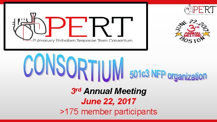  • Institutional Logo 3 rd Annual Meeting June 22, 2017 >175 member participants