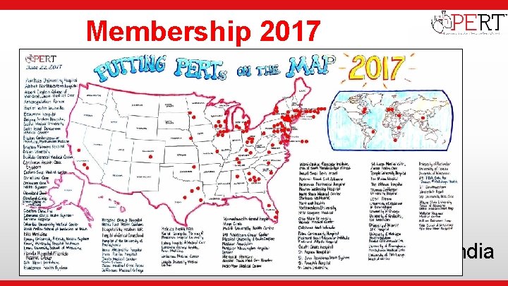  • Institutional Logo Membership 2017 • >70 Member Institutions (40 Founding) • 50+