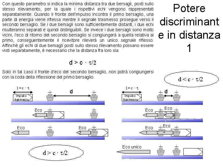 Con questo parametro si indica la minima distanza tra due bersagli, posti sullo stesso