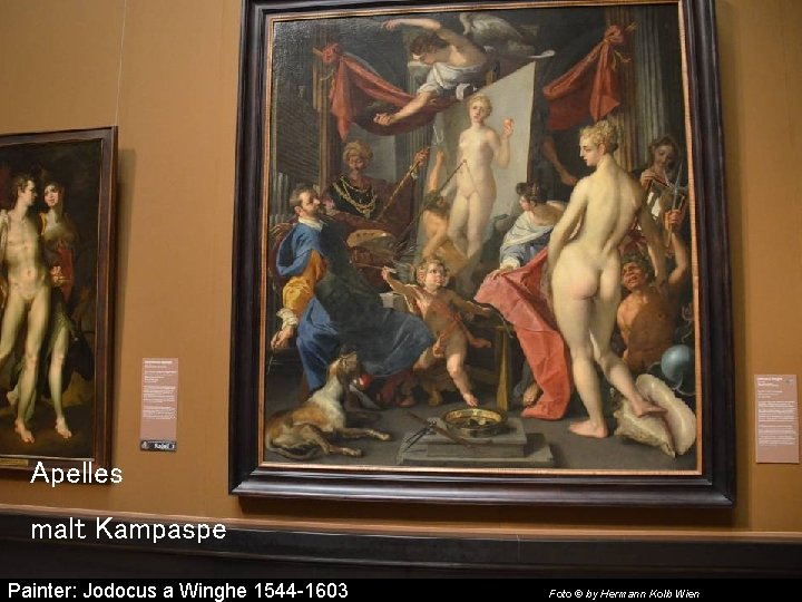 Apelles malt Kampaspe Painter: Jodocus a Winghe 1544 -1603 Foto © by Hermann Kolb