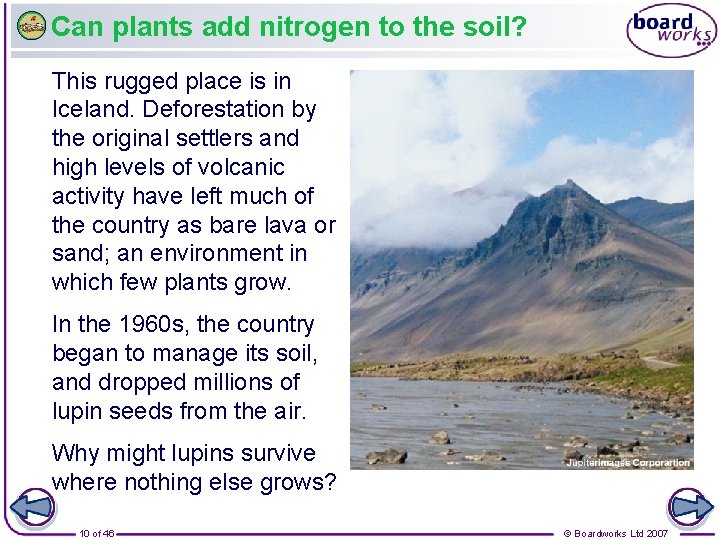 Can plants add nitrogen to the soil? This rugged place is in Iceland. Deforestation