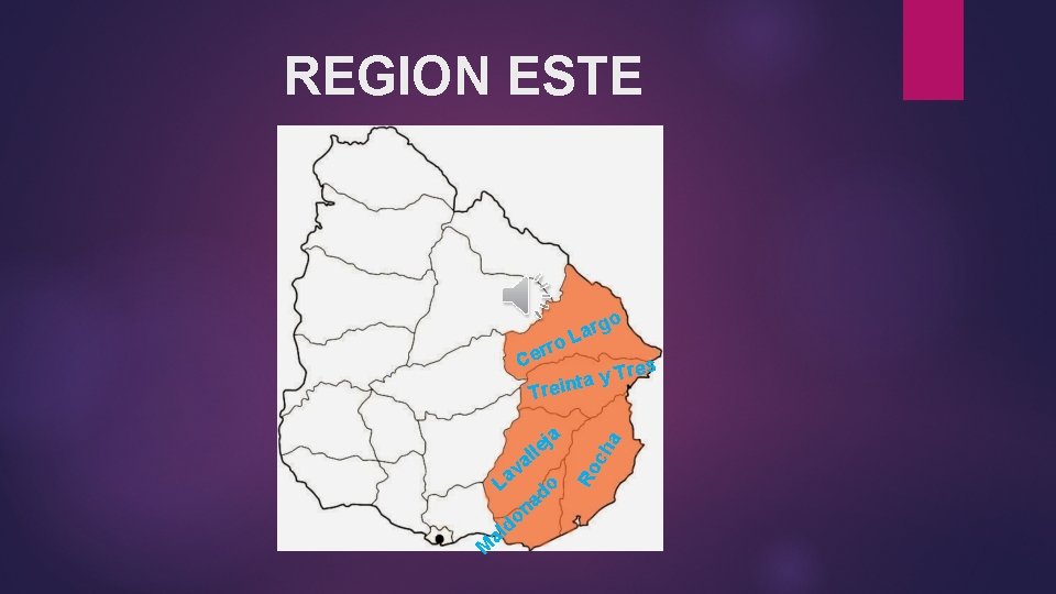 REGION ESTE Treinta y o o rr Ce g Lar s ch va a