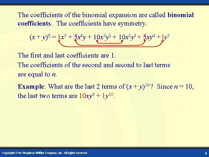 9 5 The Binomial Theorem Combinations How many