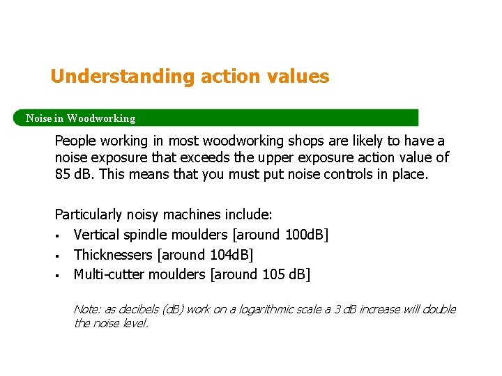 Noise What you should know BWF Health Safety