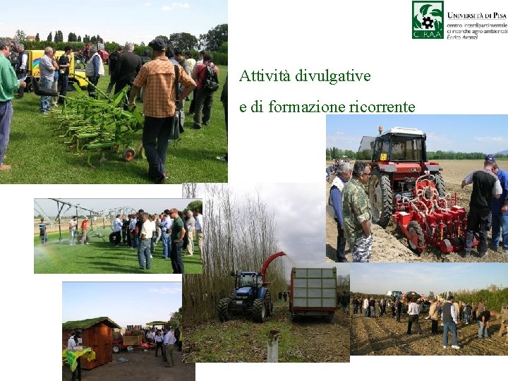Attività divulgative e di formazione ricorrente 