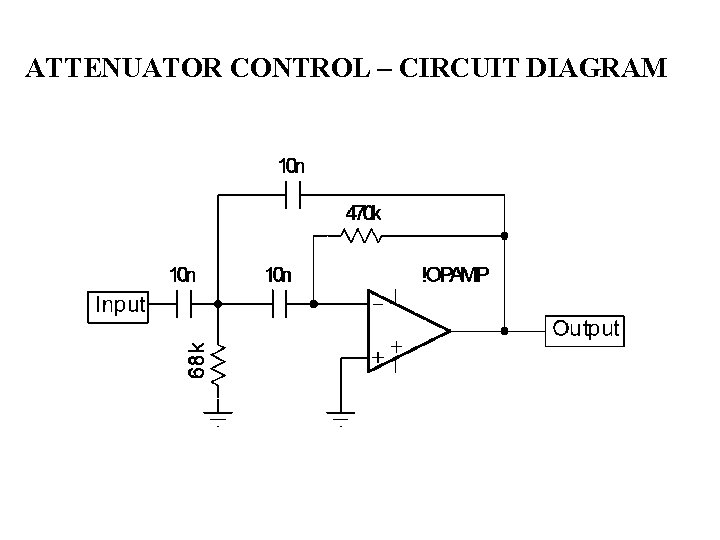ATTENUATOR CONTROL – CIRCUIT DIAGRAM ATTENUATOR CONTROL – CIRCUIT DIAGRAM