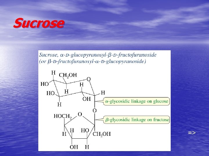 Sucrose => 