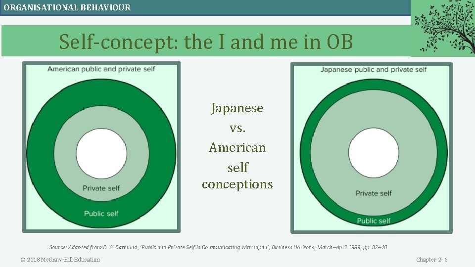 ORGANISATIONAL BEHAVIOUR Self-concept: the I and me in OB Japanese vs. American self conceptions