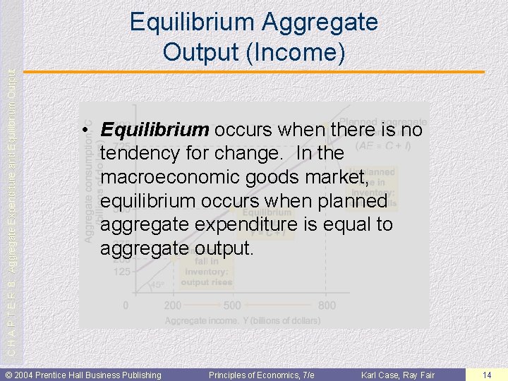 C H A P T E R 8: Aggregate Expenditure and Equilibrium Output Equilibrium