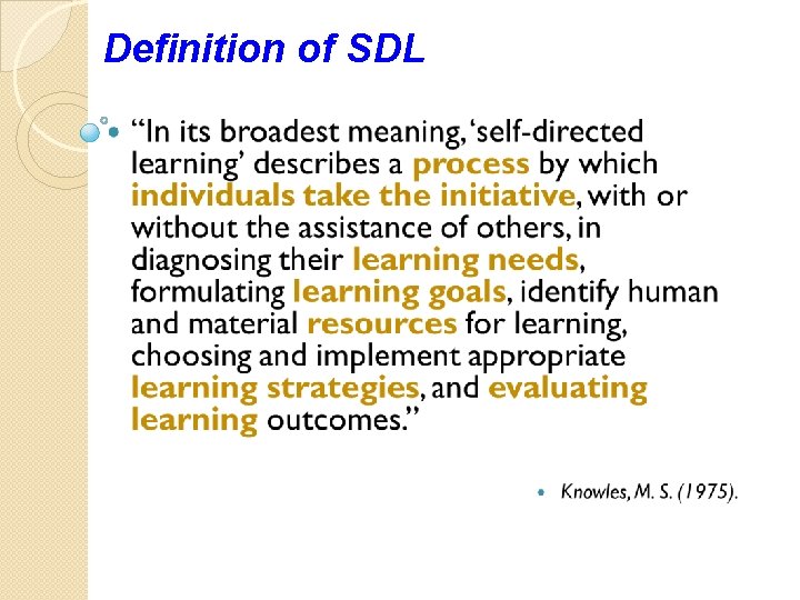 Definition of SDL 