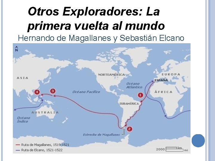 Otros Exploradores: La primera vuelta al mundo Hernando de Magallanes y Sebastián Elcano 