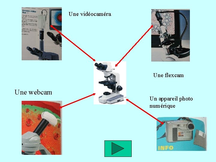 Une vidéocaméra Une flexcam Une webcam Un appareil photo numérique 