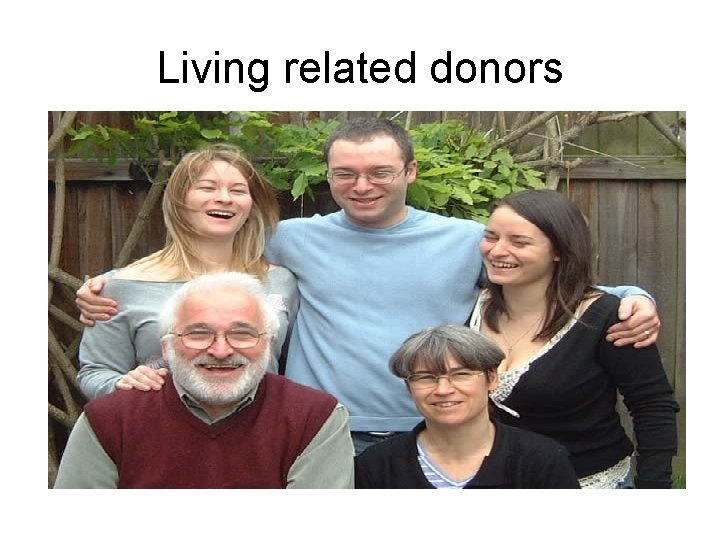 Living related donors 