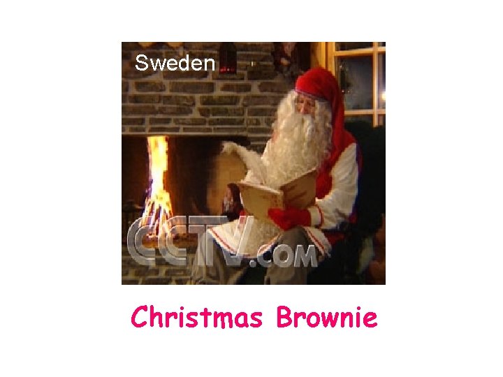 Sweden Christmas Brownie 