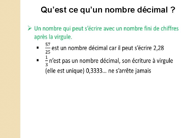 Qu’est ce qu’un nombre décimal ? 