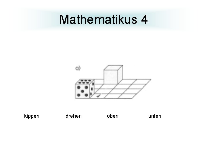 Mathematikus 4 kippen drehen oben unten 