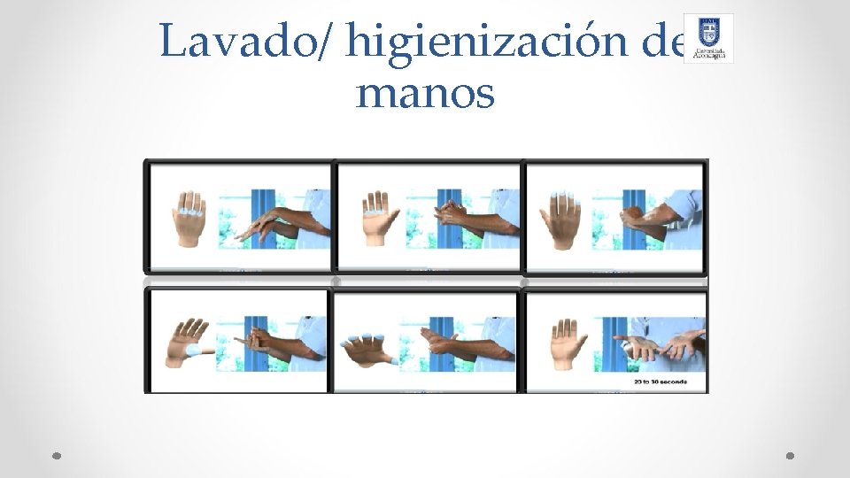 Lavado/ higienización de manos 
