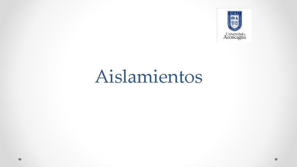 Aislamientos 