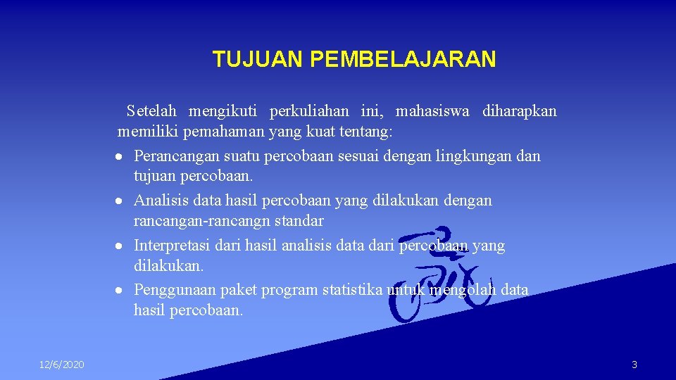 TUJUAN PEMBELAJARAN Setelah mengikuti perkuliahan ini, mahasiswa diharapkan memiliki pemahaman yang kuat tentang: Perancangan
