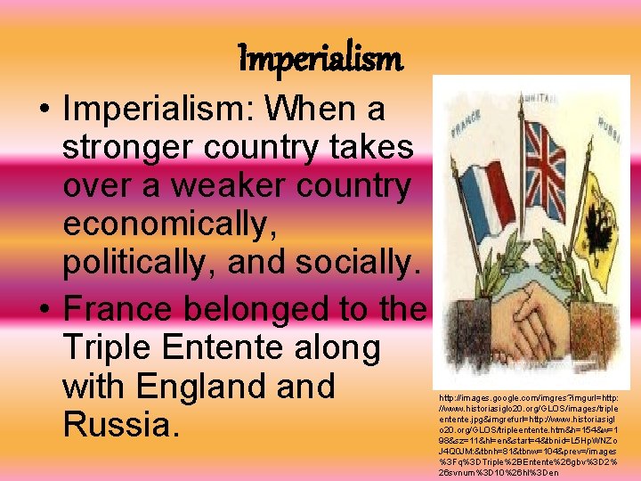 Imperialism • Imperialism: When a stronger country takes over a weaker country economically, politically,