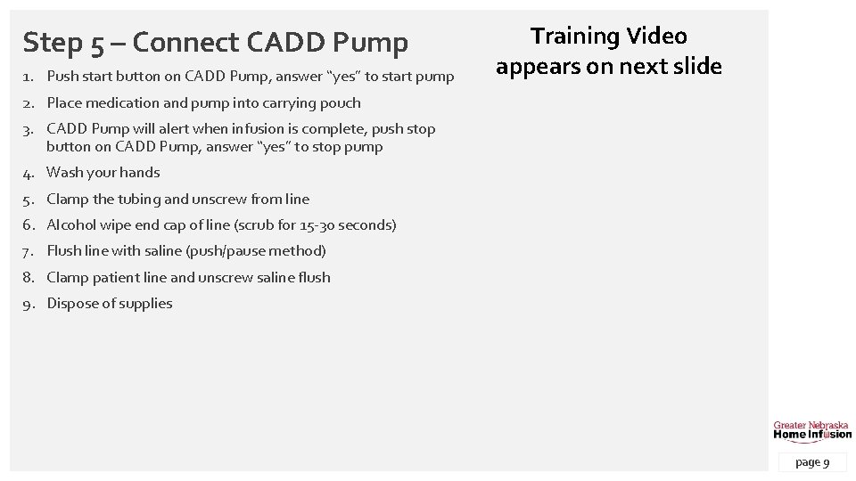 CADD Solis Portable Pump Medication Administration Training Video