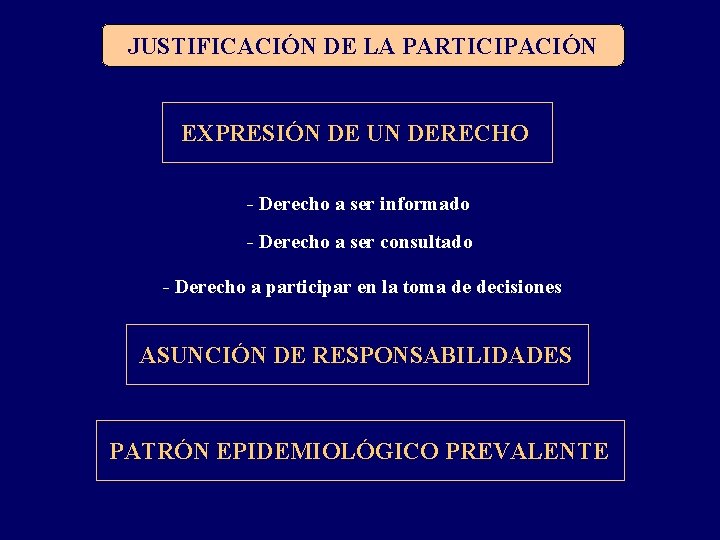 JUSTIFICACIÓN DE LA PARTICIPACIÓN EXPRESIÓN DE UN DERECHO - Derecho a ser informado -