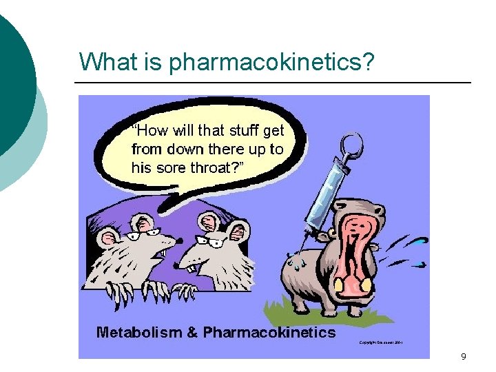 What is pharmacokinetics? 9 