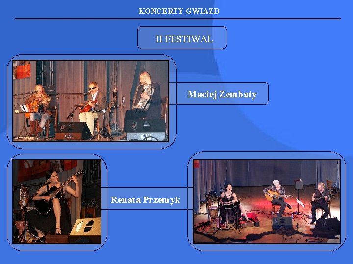 KONCERTY GWIAZD II FESTIWAL Maciej Zembaty Renata Przemyk 