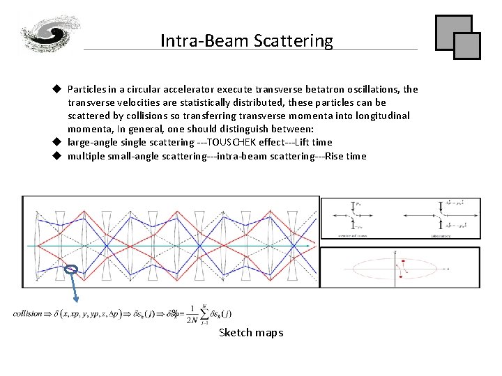 Intra-Beam Scattering u Particles in a circular accelerator execute transverse betatron oscillations, the transverse