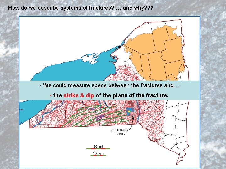 How do we describe systems of fractures? … and why? ? ? • We