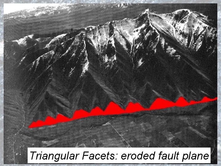 Triangular Facets: eroded fault plane 
