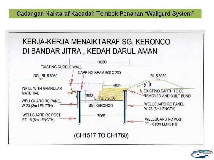 Cadangan Naiktaraf Kaeadah Tembok Penahan “Wallgurd System” 